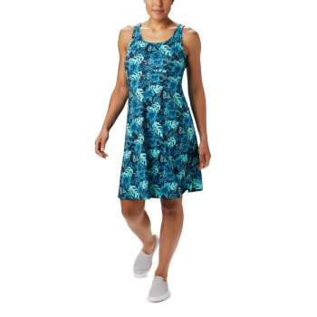 Columbia PFG Freezer III, Vestidos Azules Para Mujer | 570841-CYU